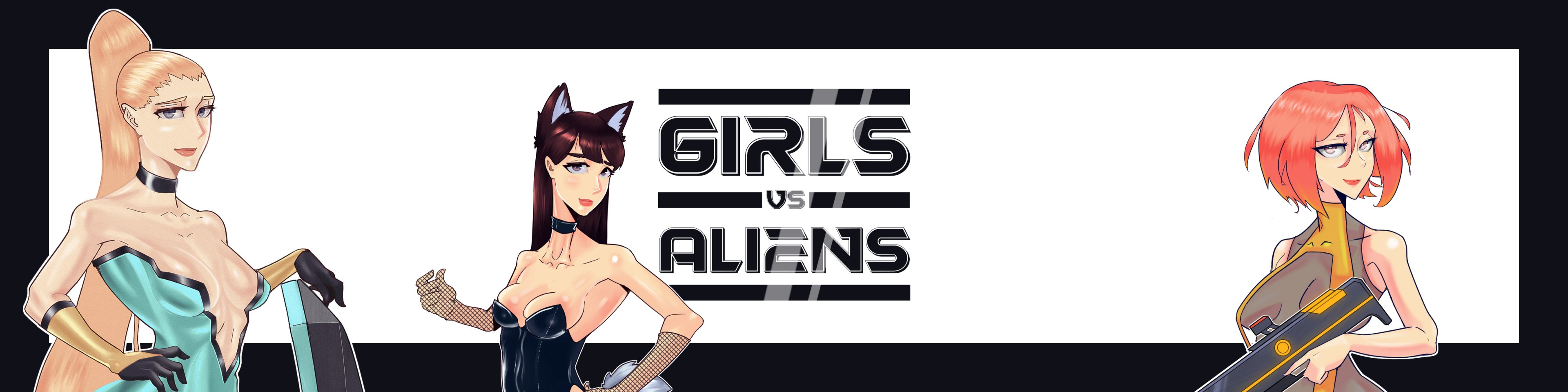 3840px x 960px - Girls vs Aliens - Porn Games